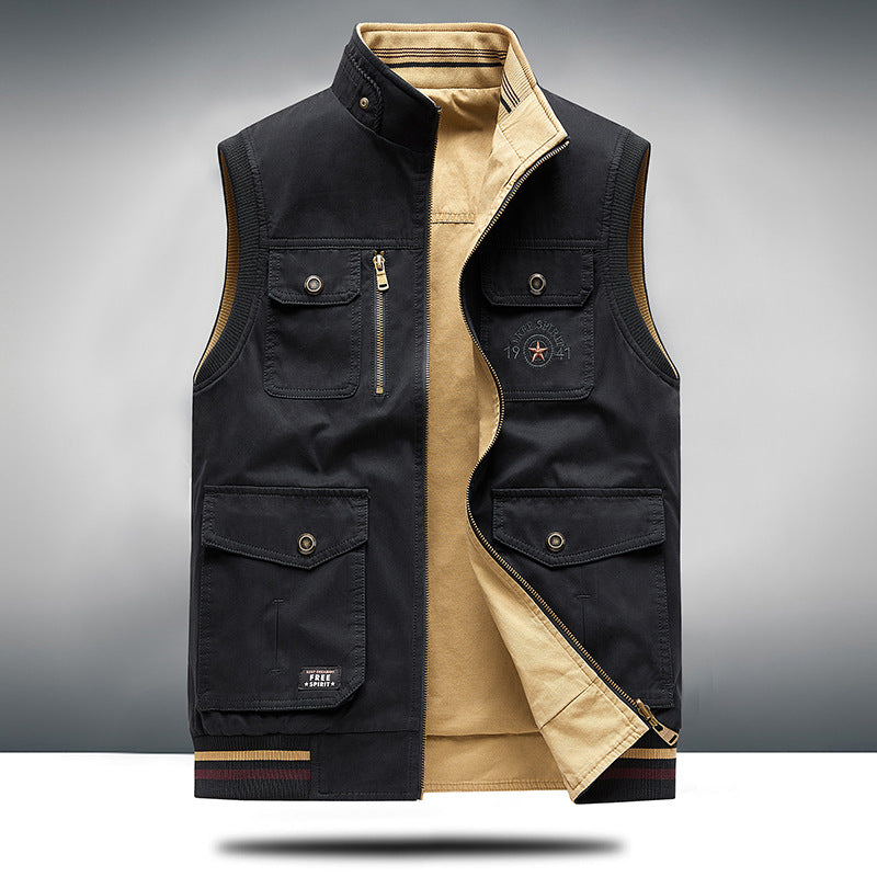 ROVESSA ROMA | GILET DA UOMO IN COTONE PREMIUM DI LUSSO