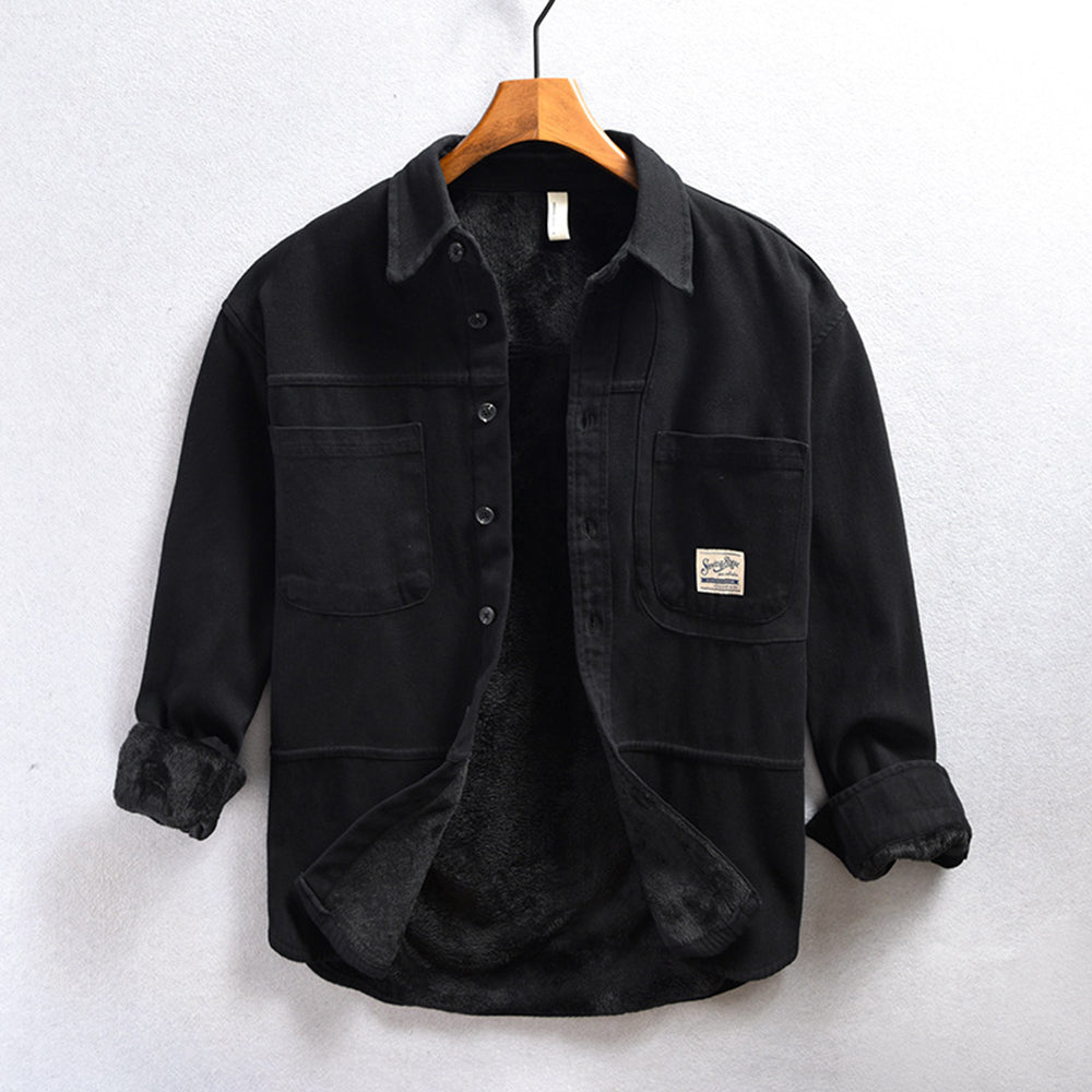 ROVESSA ROMA | CAMICIA CARGO IN PILE DA UOMO