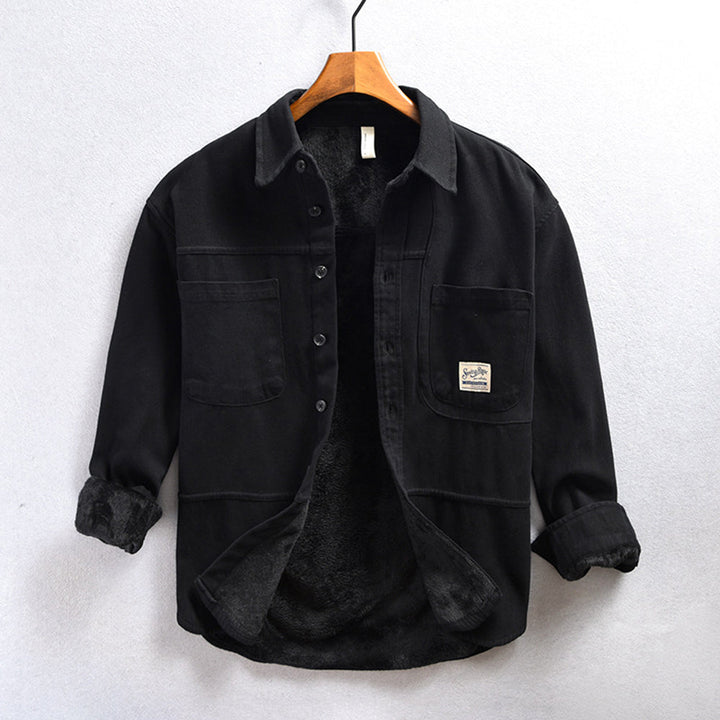 ROVESSA ROMA | CAMICIA CARGO IN PILE DA UOMO