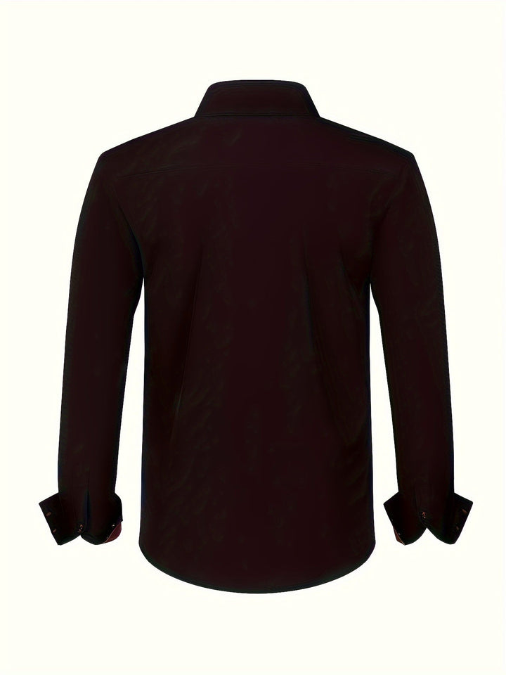 ALBERTO | CAMICIA ELEGANTE LEGGERA CON DETTAGLI A CONTRASTO