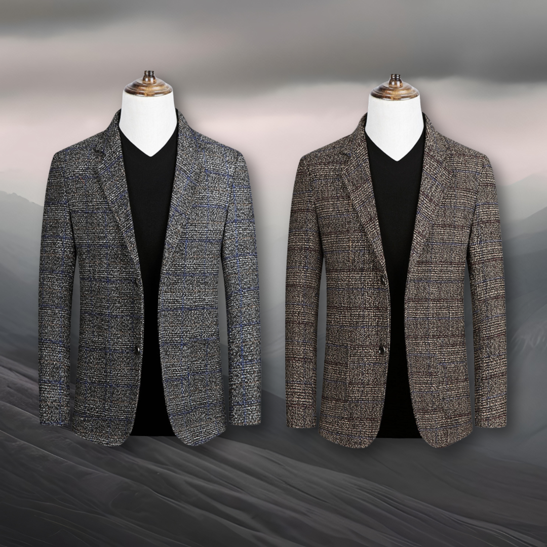 ROVESSA ROMA | Blazer Elegante in Tessuto Scozzese