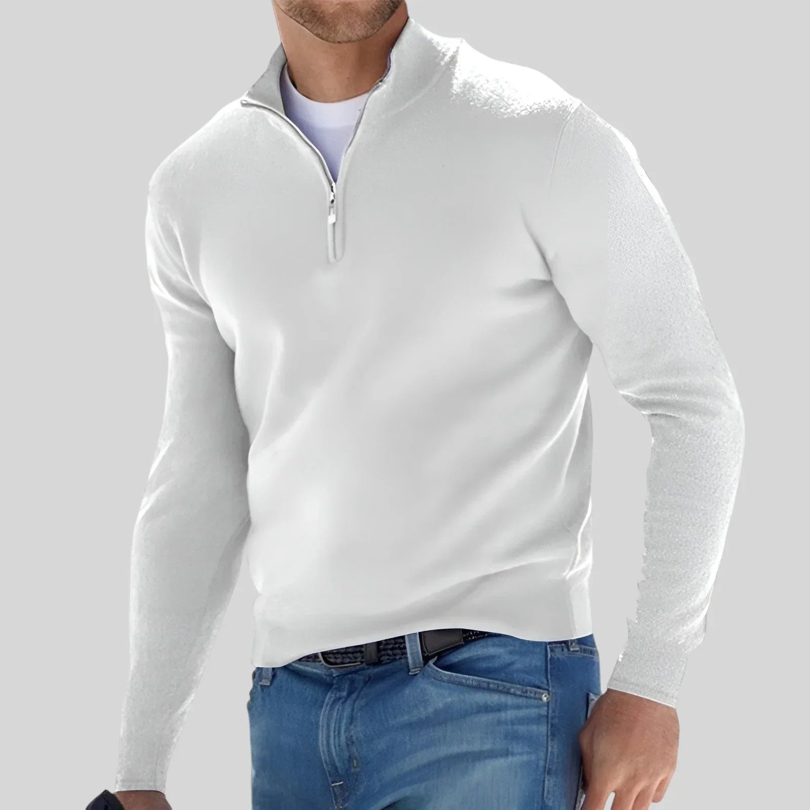 ROVESSA ROMA | MAGLIONE CON ZIP PREMIUM