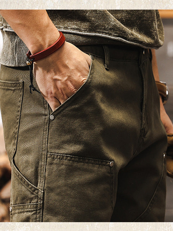 ROVESSA ROMA | PANTALONI IN COTONE UTILITY DA UOMO