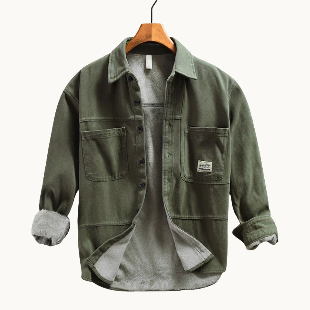 ROVESSA ROMA | CAMICIA CARGO IN PILE DA UOMO