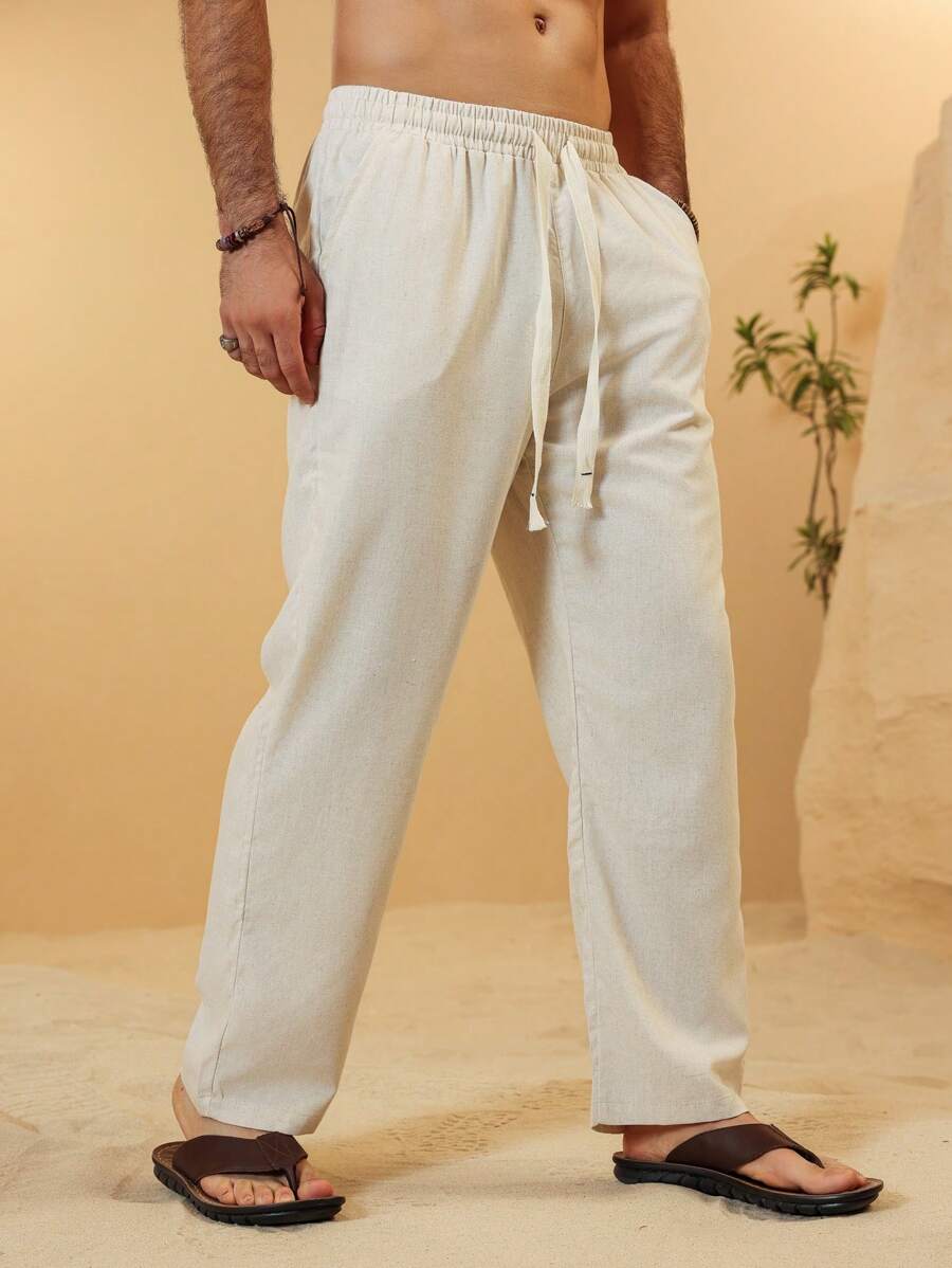 SIMONE | PANTALONI CROPPED IN LINO