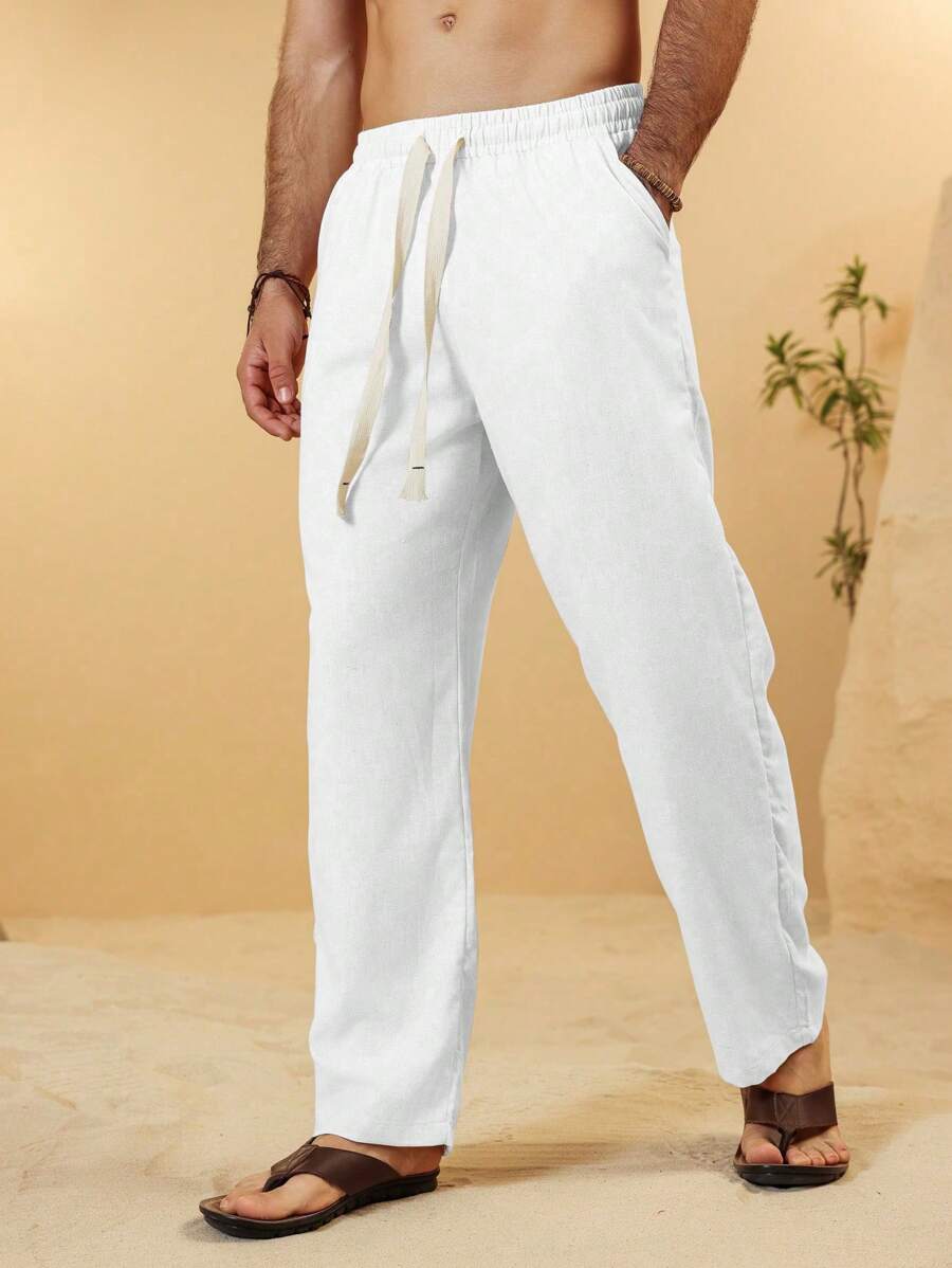 SIMONE | PANTALONI CROPPED IN LINO