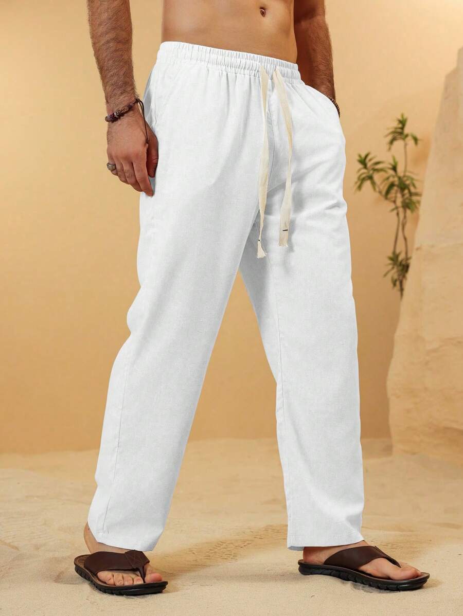 SIMONE | PANTALONI CROPPED IN LINO