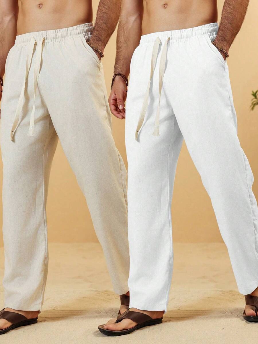 SIMONE | PANTALONI CROPPED IN LINO