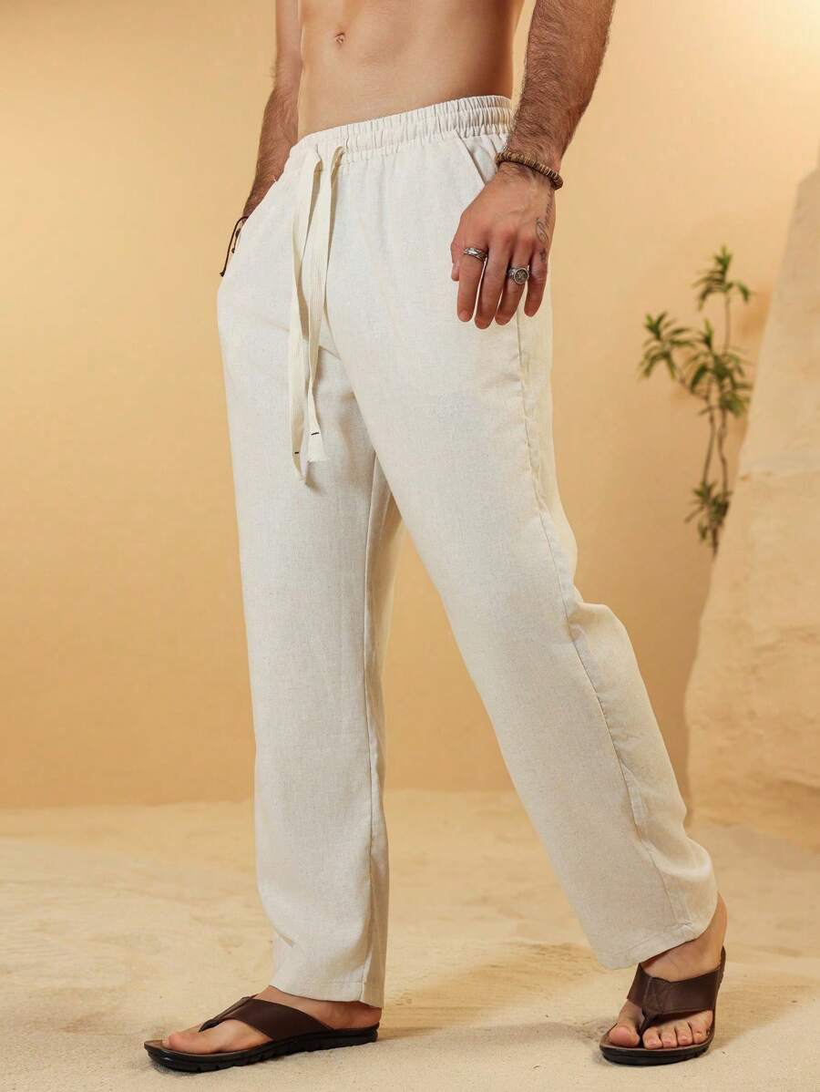 SIMONE | PANTALONI CROPPED IN LINO