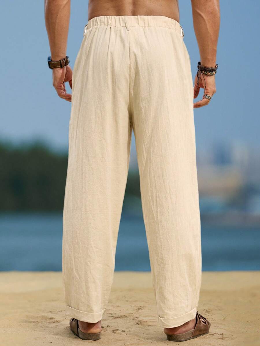 SIMONE | PANTALONI CROPPED IN LINO