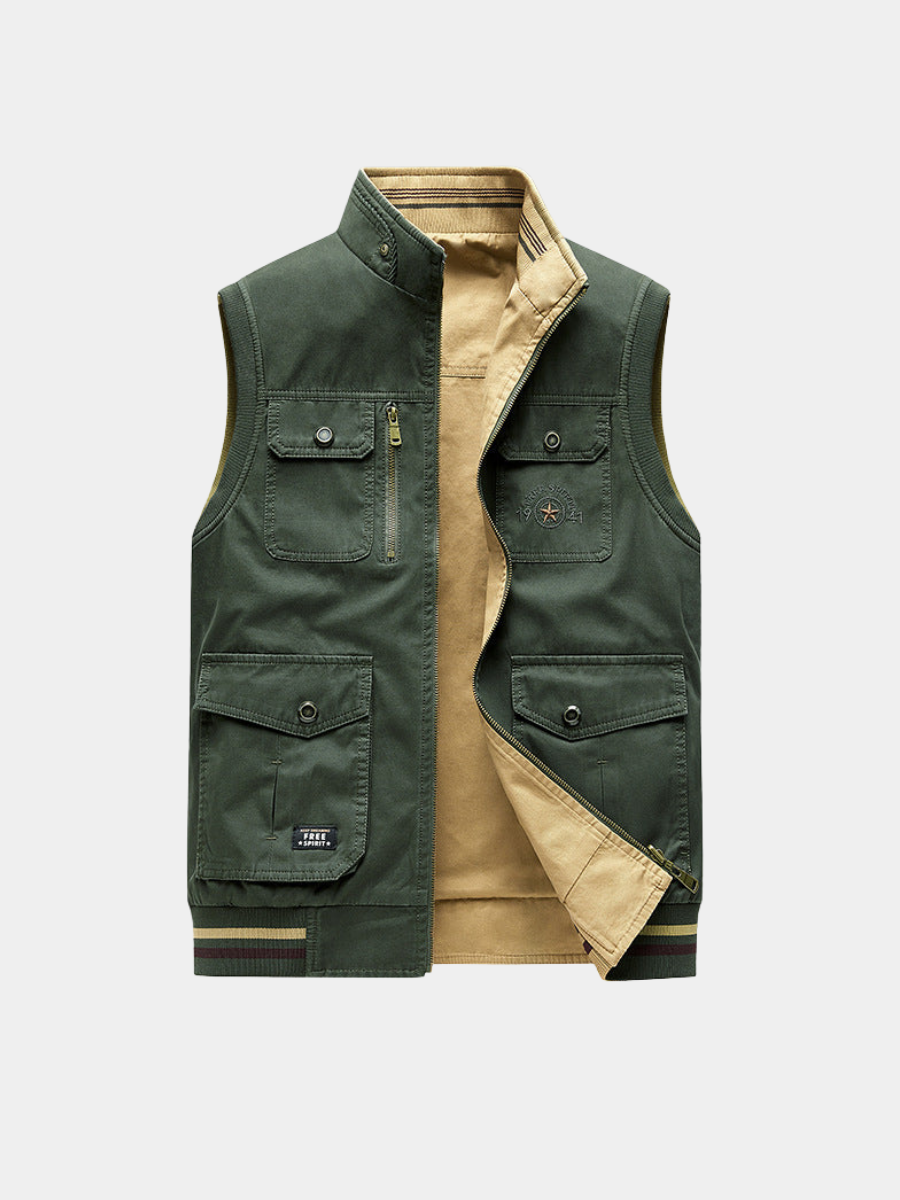 ROVESSA ROMA | GILET DA UOMO IN COTONE PREMIUM DI LUSSO