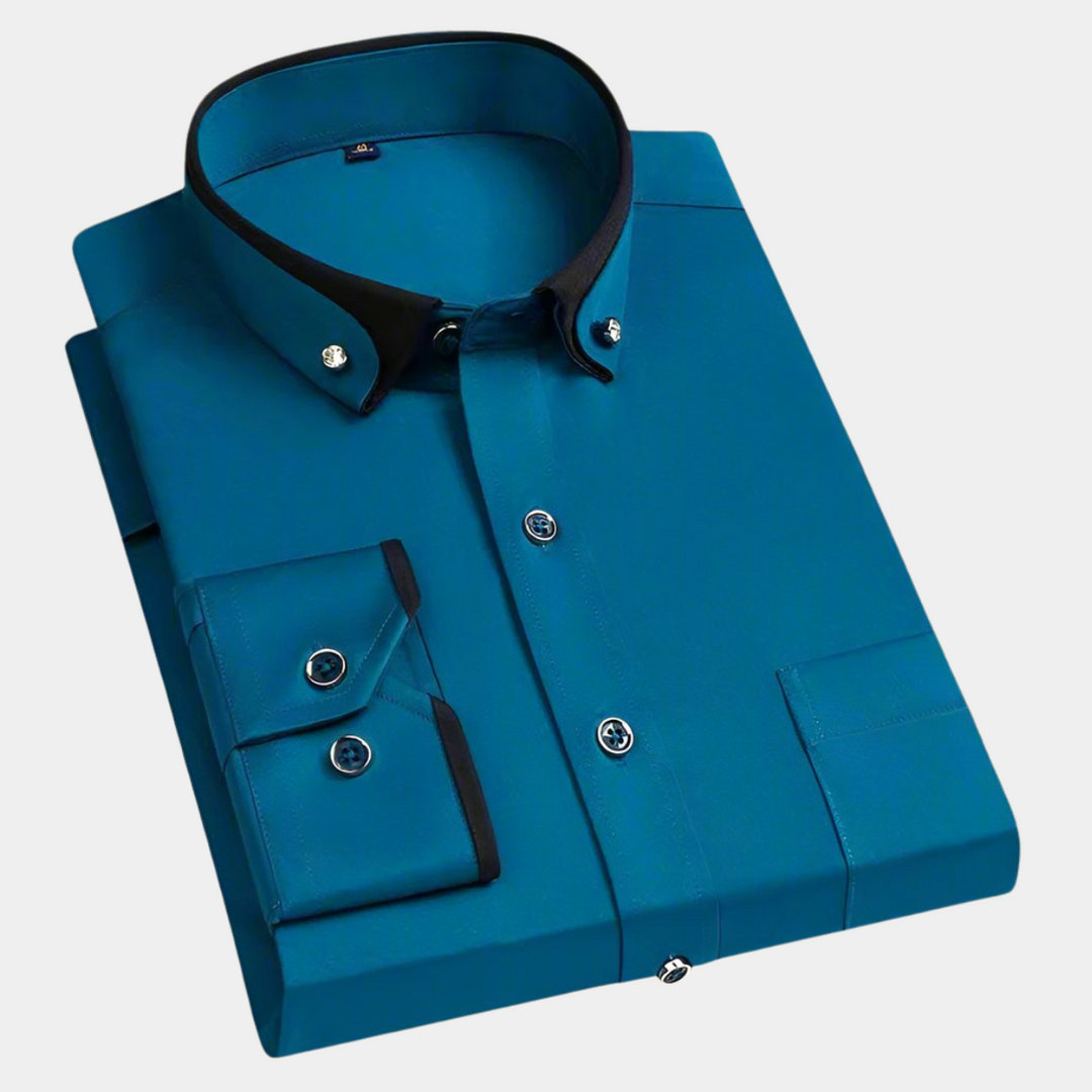 ROVESSA ROMA | CAMICIA CLASSICA DA UOMO A MANICHE LUNGHE