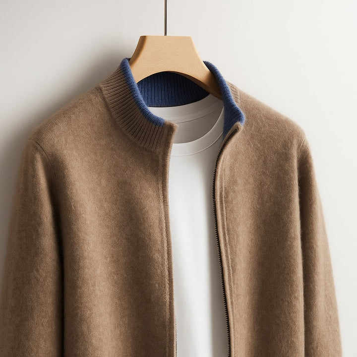 ROVESSA ROMA | GIACCA IN MAGLIA CON ZIP