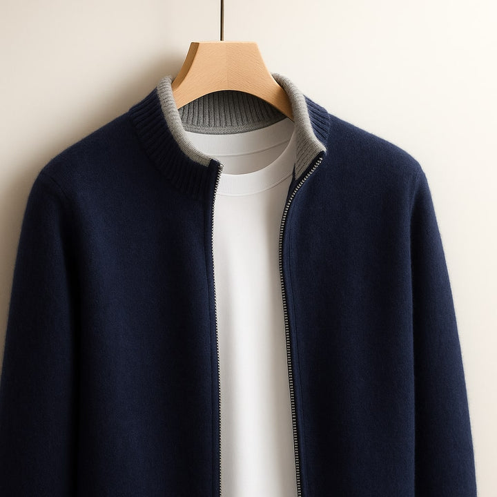 ROVESSA ROMA | GIACCA IN MAGLIA CON ZIP