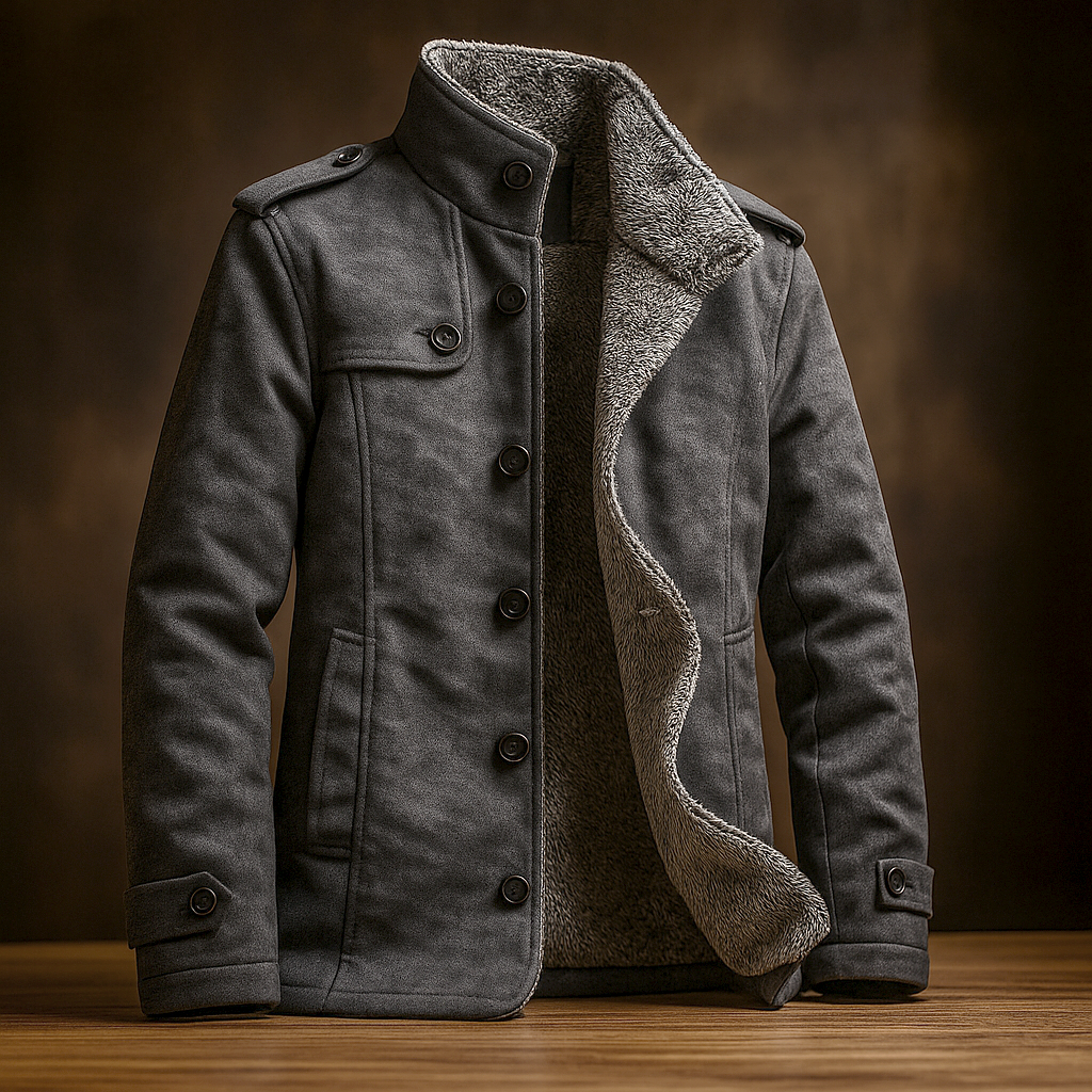 ROVESSA ROMA | CAPPOTTO DA UOMO IN CAMOSCIO