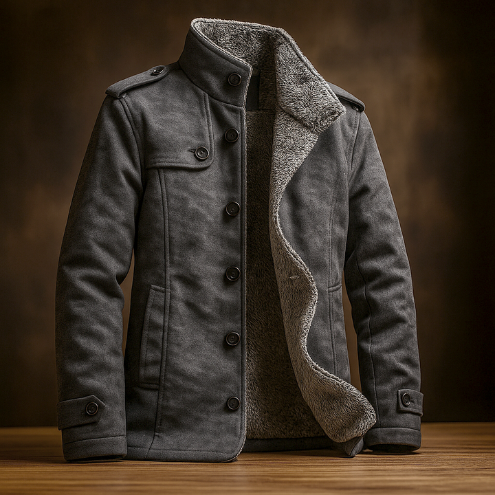 ROVESSA ROMA | CAPPOTTO DA UOMO IN CAMOSCIO