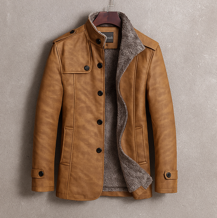 ROVESSA ROMA | CAPPOTTO DA UOMO IN CAMOSCIO