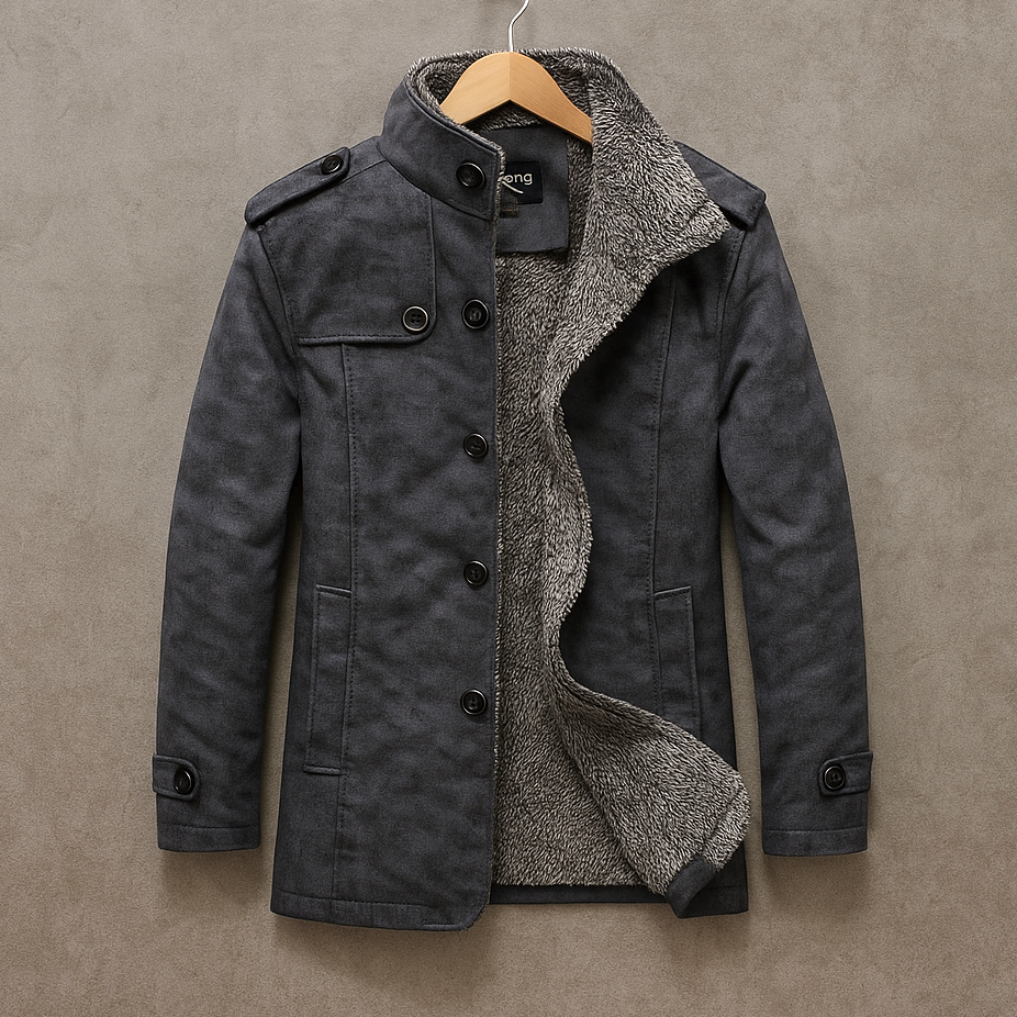 ROVESSA ROMA | CAPPOTTO DA UOMO IN CAMOSCIO