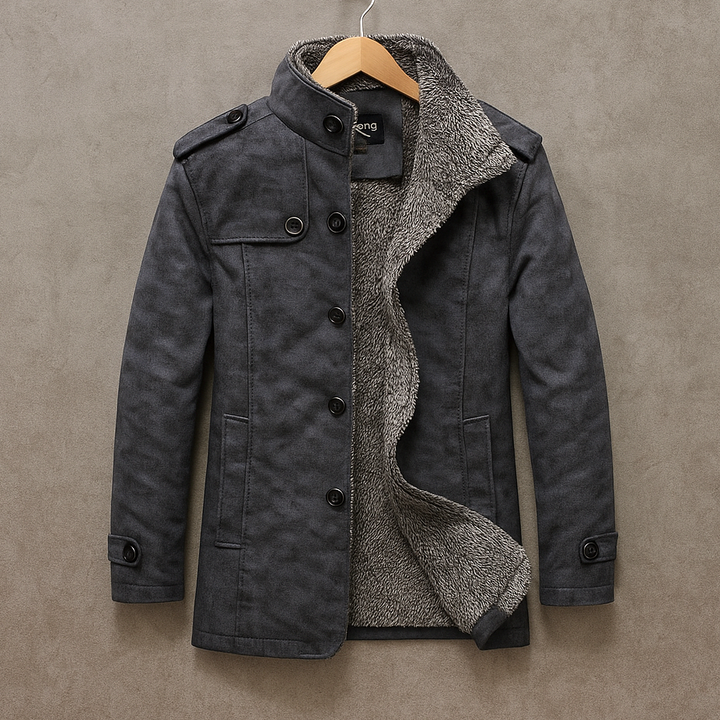 ROVESSA ROMA | CAPPOTTO DA UOMO IN CAMOSCIO