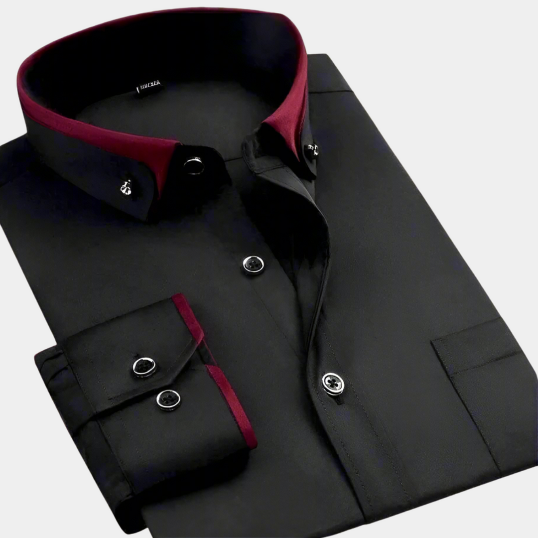 ROVESSA ROMA | CAMICIA CLASSICA DA UOMO A MANICHE LUNGHE