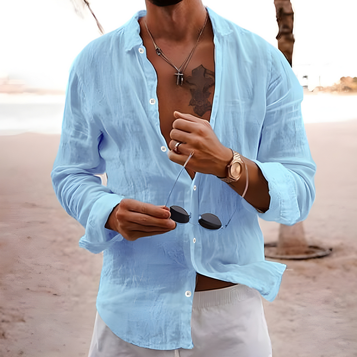 CAMICIA ESTIVA IN COTONE NATURALE