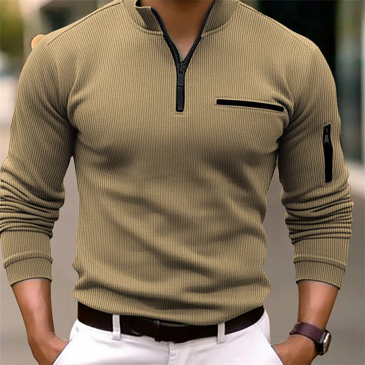 ROVESSA ROMA | CAMICIA A MANICHE LUNGHE CON ZIP
