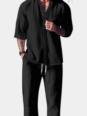 ENZO | CAMICIA A COLLETTO APERTO CON ELEGANZA RILASSATA