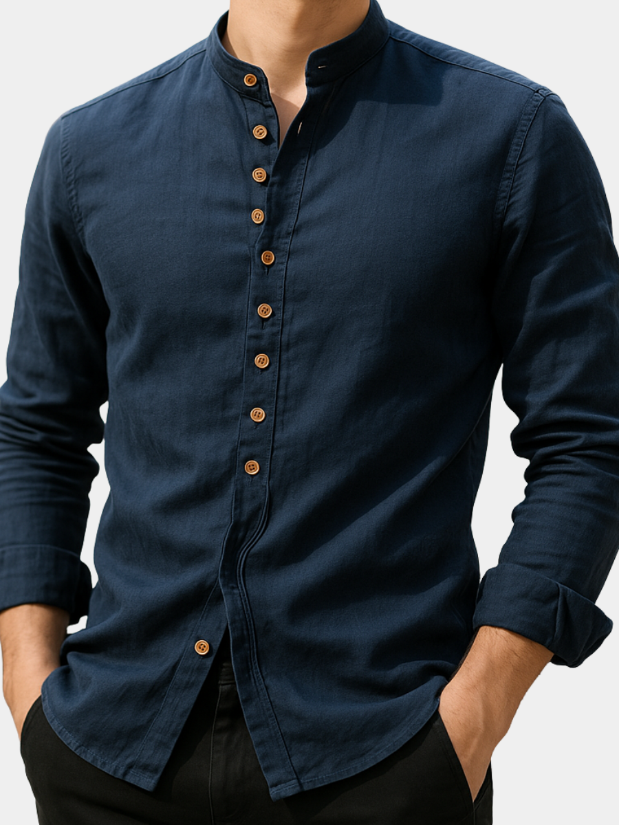 SHIBUI | CAMICIA IN LINO E COTONE