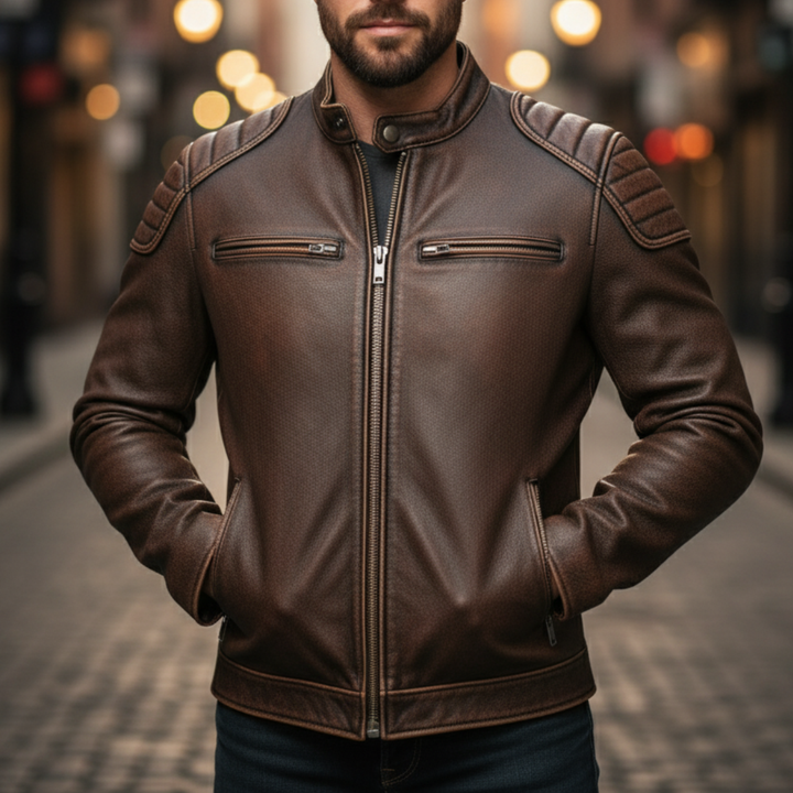 Giacca di Pelle | Sensazione Vintage con un Tocco Moderno