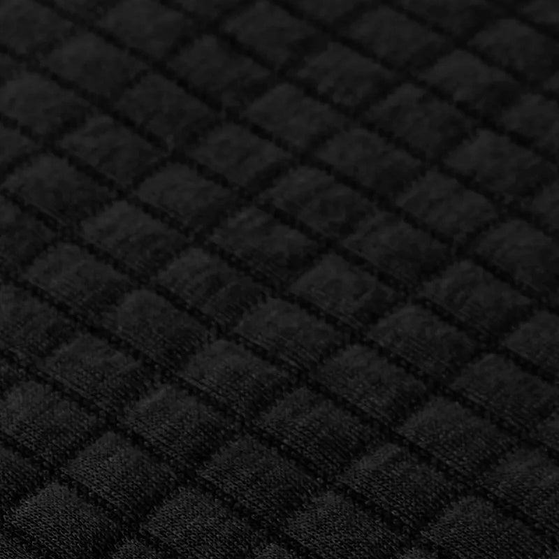 Felpa da uomo trapuntata waffle outdoor a maniche lunghe in un colore solido
