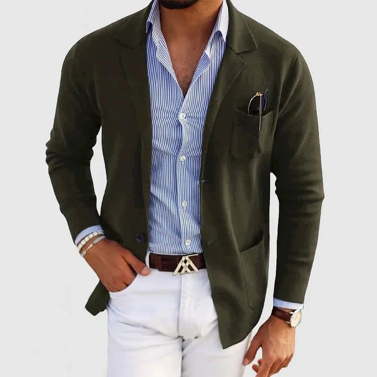 ROVESSA ROMA | LUSSUOSO BLAZER DA UOMO IN MORBIDO MATERIALE