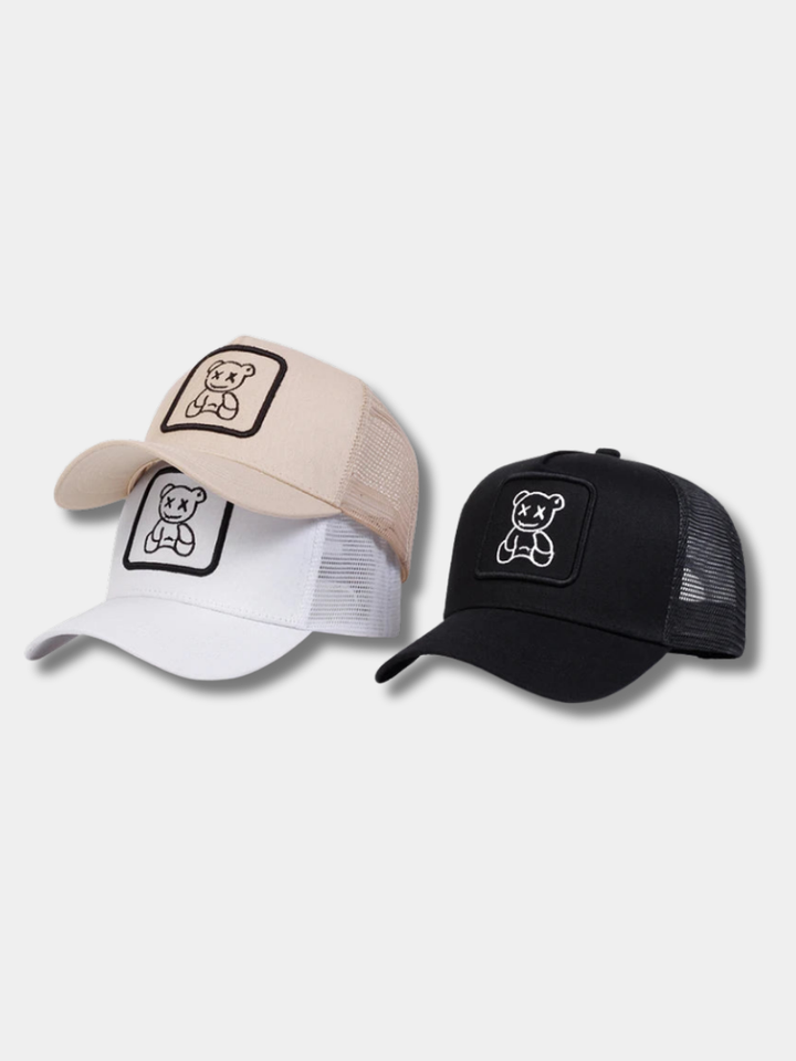 ROVESSA ROMA | CAPPELLINO TRUCKER CON ORSETTO DI PELUCHE
