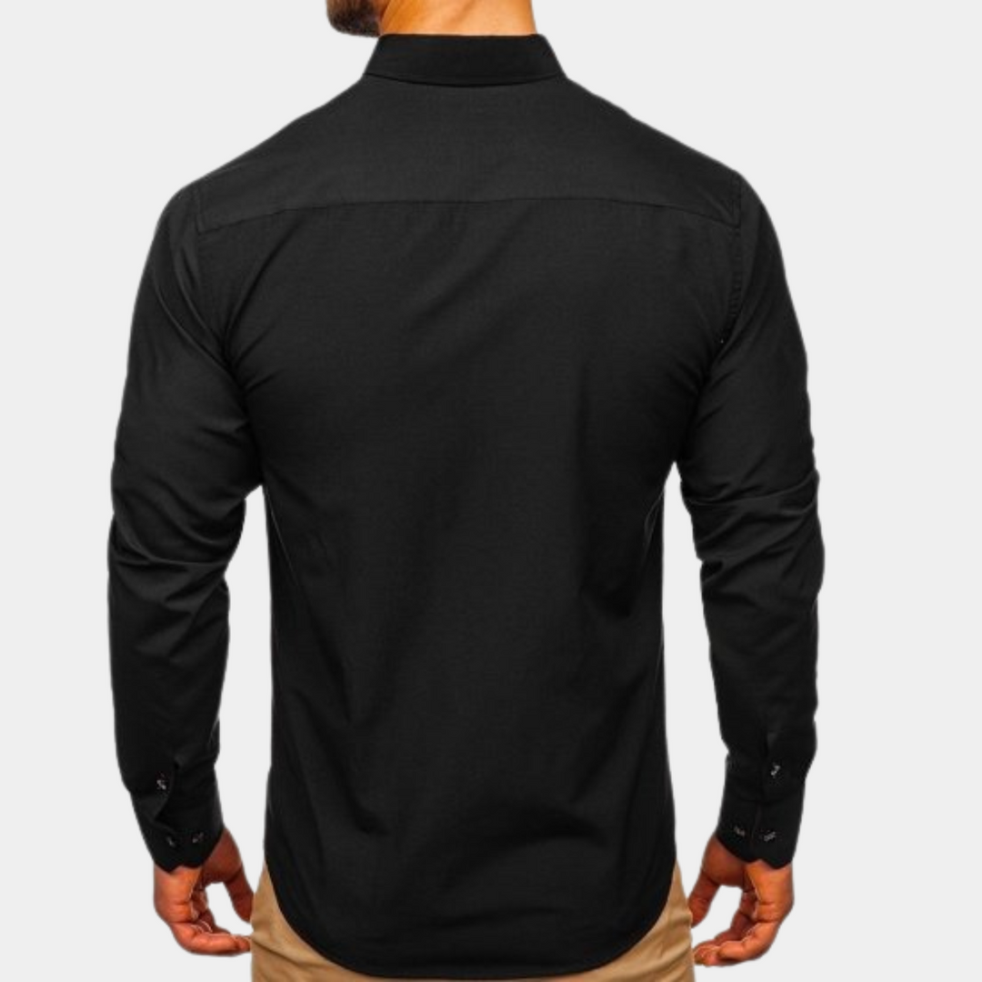 ROVESSA ROMA | CAMICIA CLASSICA DA UOMO A MANICHE LUNGHE