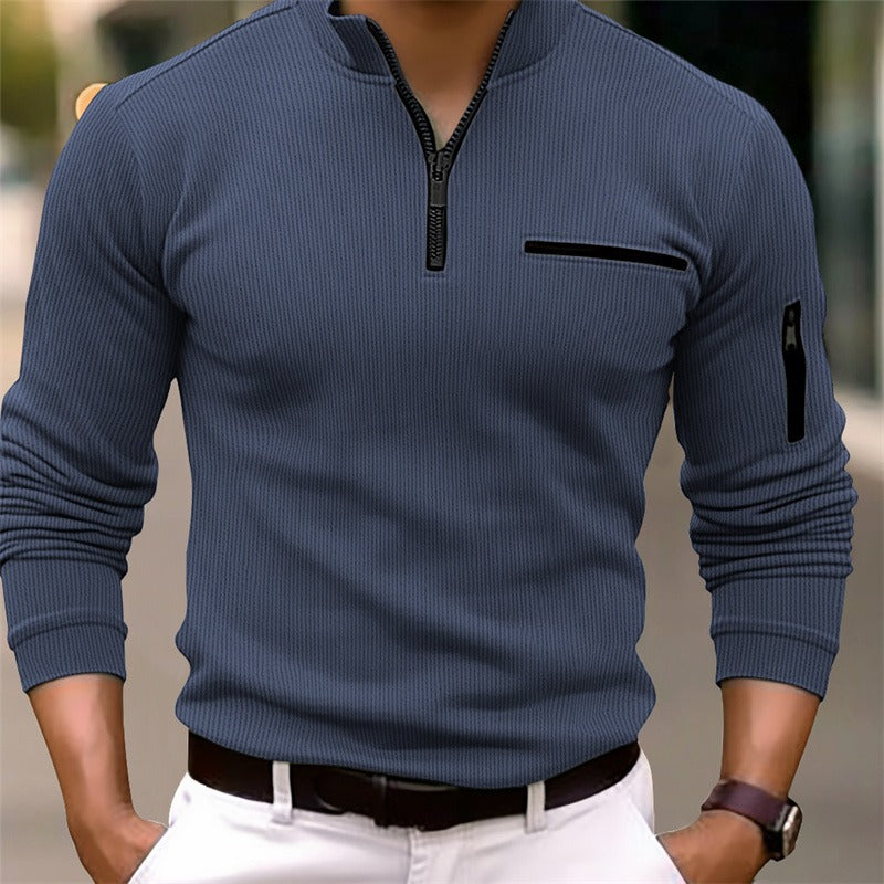 ROVESSA ROMA | CAMICIA A MANICHE LUNGHE CON ZIP
