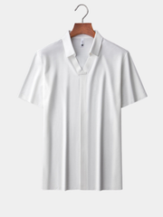 POLO IN COTONE E SETA ROVESSA ROMA