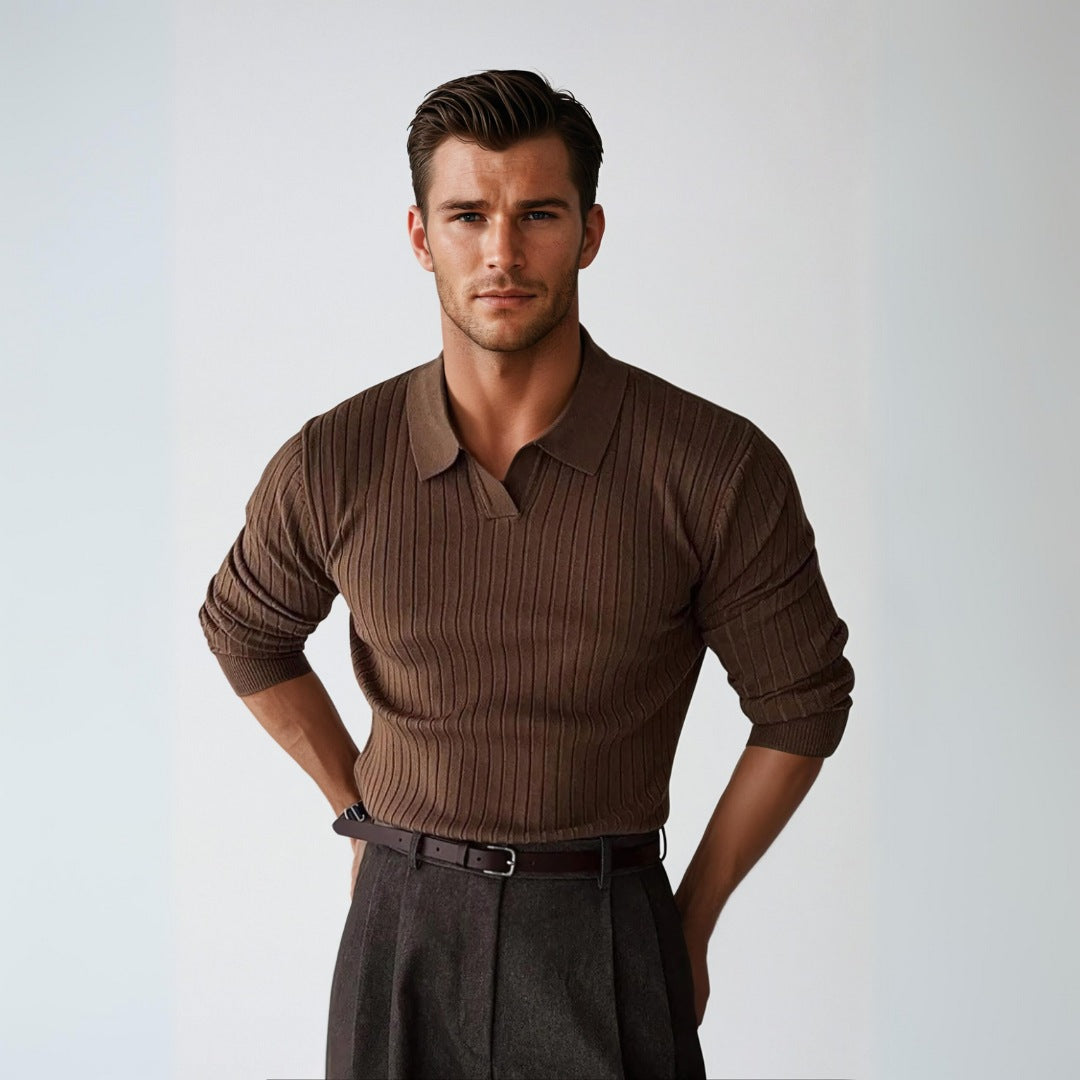 GIOVANNI | MAGLIONE CLASSICO CON COLLETTO