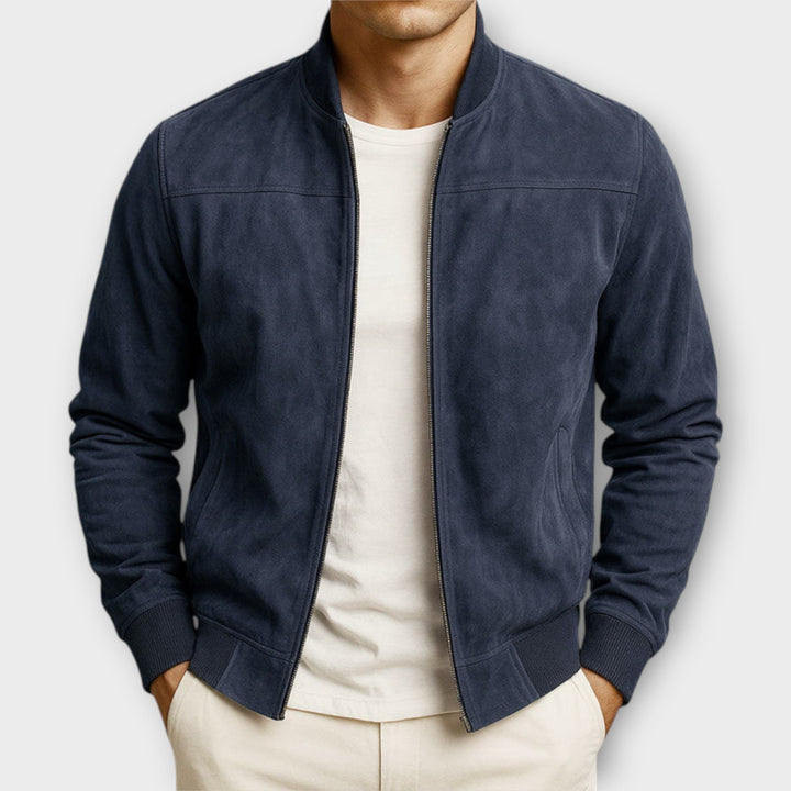 ROVESSA ROMA | GIACCA BOMBER IN CAMOSCIO UOMO