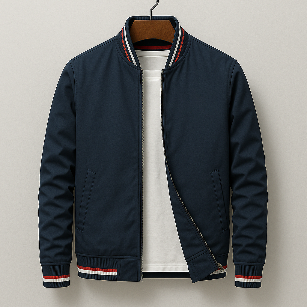ROVESSA ROMA | GIUBBOTTO BOMBER ESTIVO CON STRISC