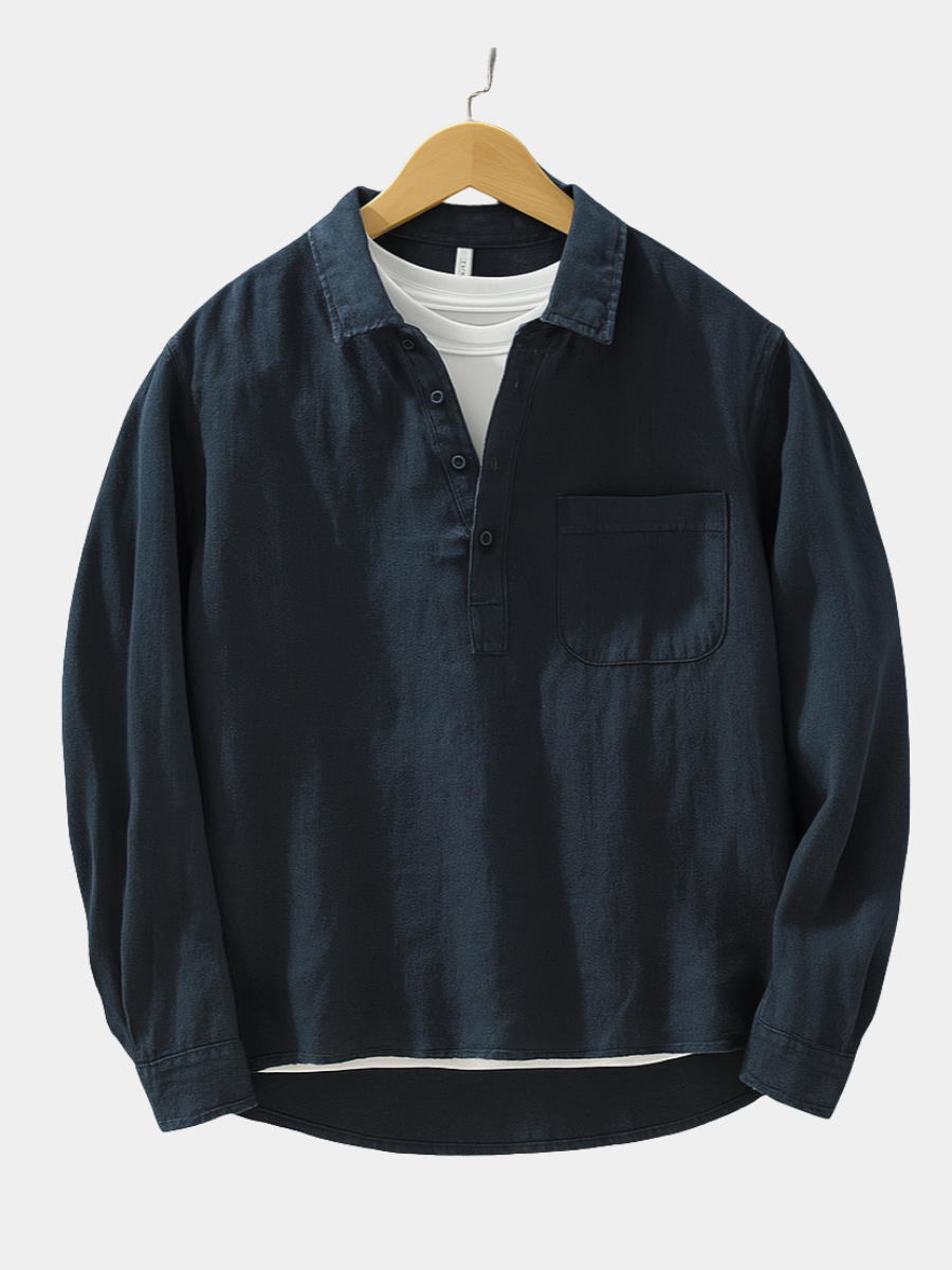 ANDREA | CAMICIA COTONE‑LINO