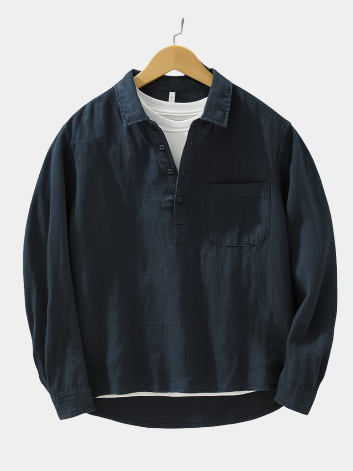 ANDREA | CAMICIA COTONE‑LINO