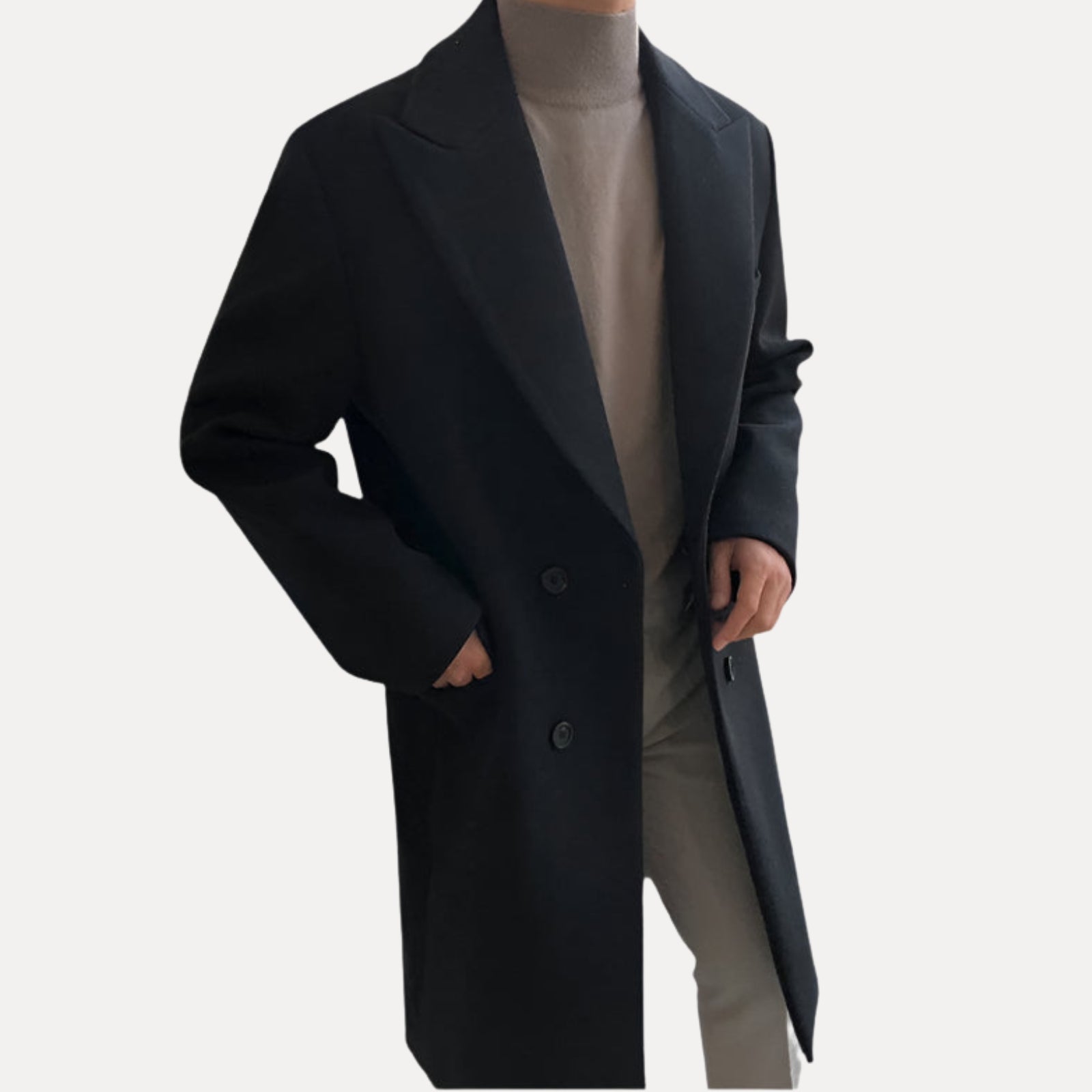 ROVESSA ROMA | CAPPOTTO DOPPIOPETTO ELEGANTE DA UOMO