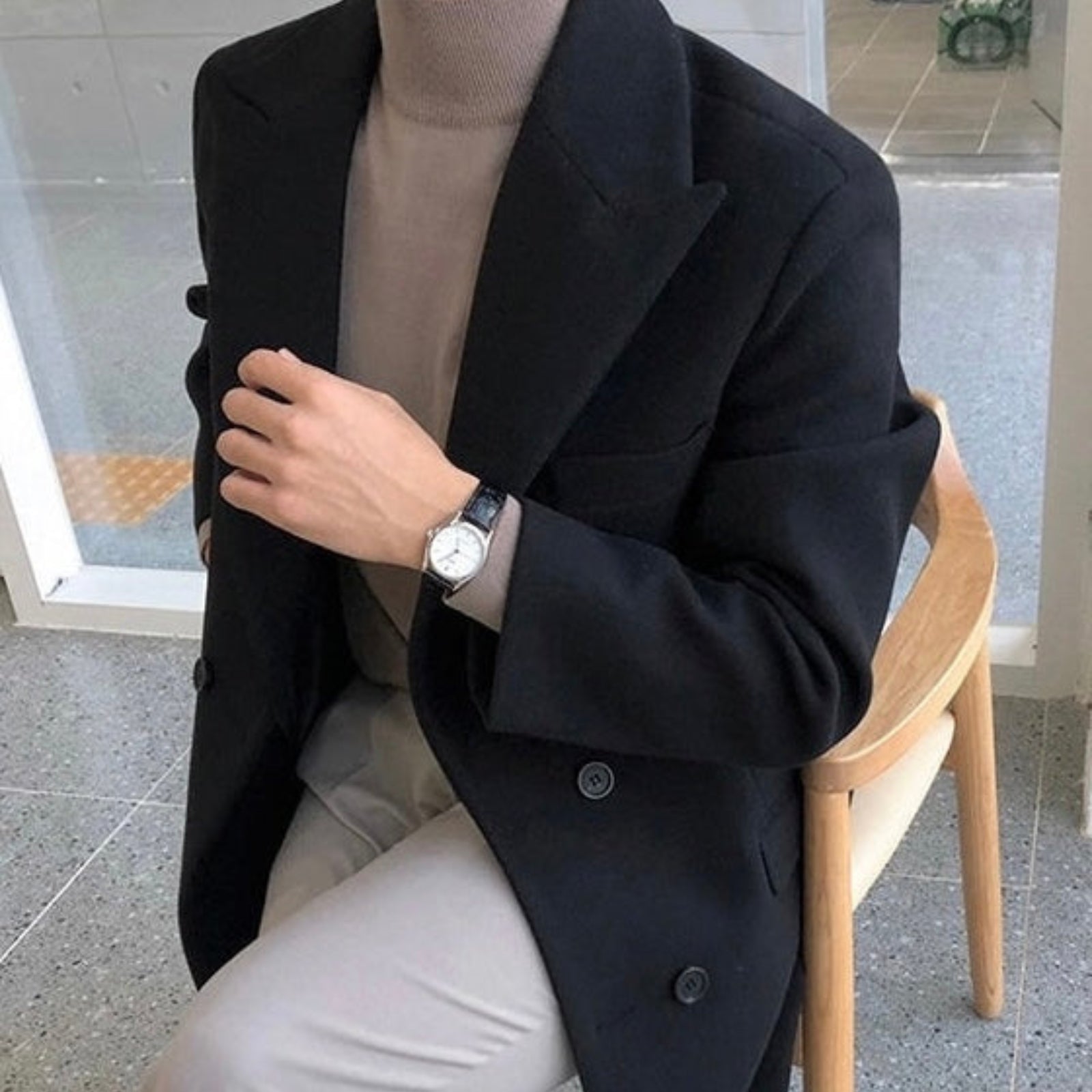 ROVESSA ROMA | CAPPOTTO DOPPIOPETTO ELEGANTE DA UOMO