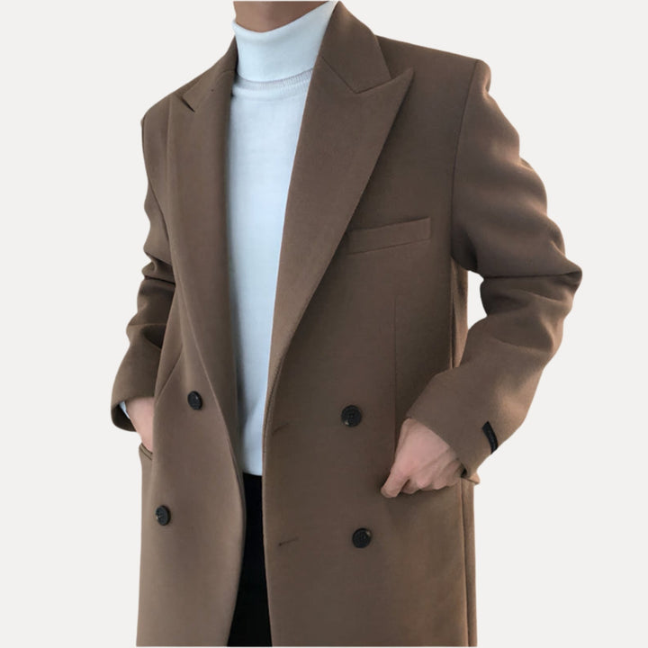 ROVESSA ROMA | CAPPOTTO DOPPIOPETTO ELEGANTE DA UOMO