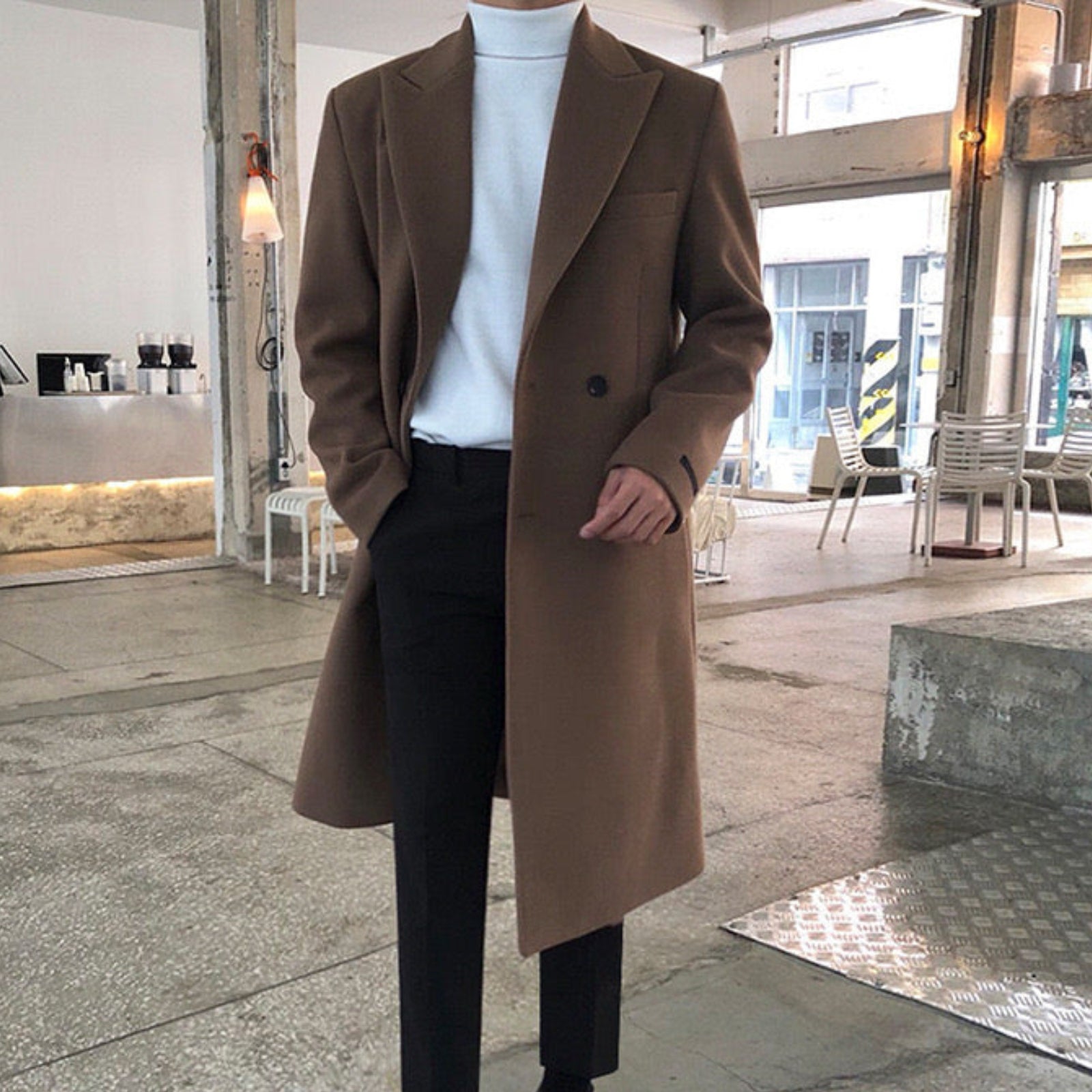 ROVESSA ROMA | CAPPOTTO DOPPIOPETTO ELEGANTE DA UOMO
