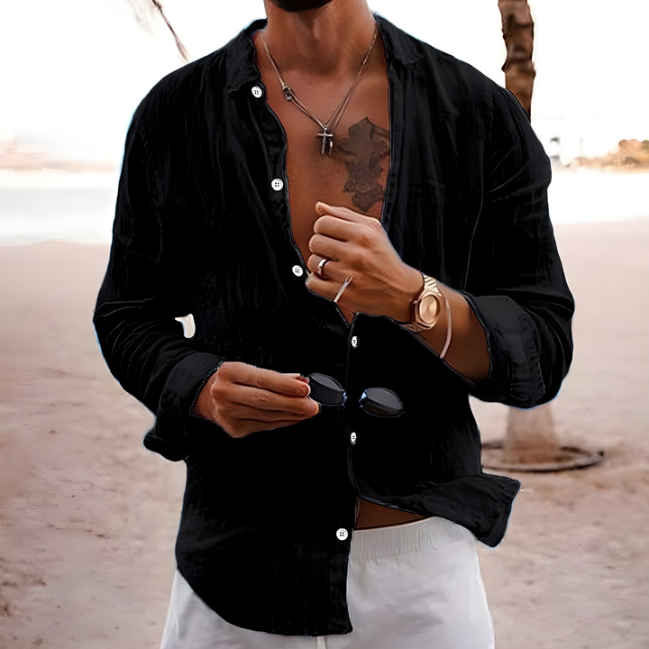 CAMICIA ESTIVA IN COTONE NATURALE