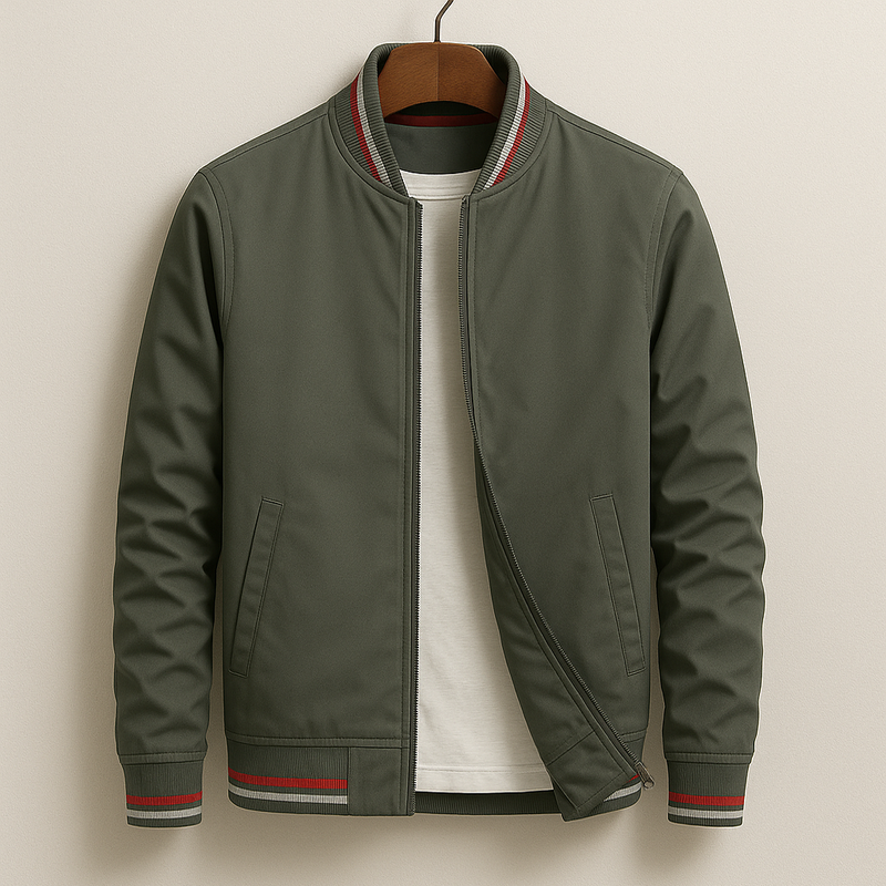 ROVESSA ROMA | GIUBBOTTO BOMBER ESTIVO CON STRISC