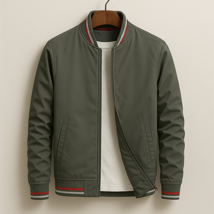 ROVESSA ROMA | GIUBBOTTO BOMBER ESTIVO CON STRISC