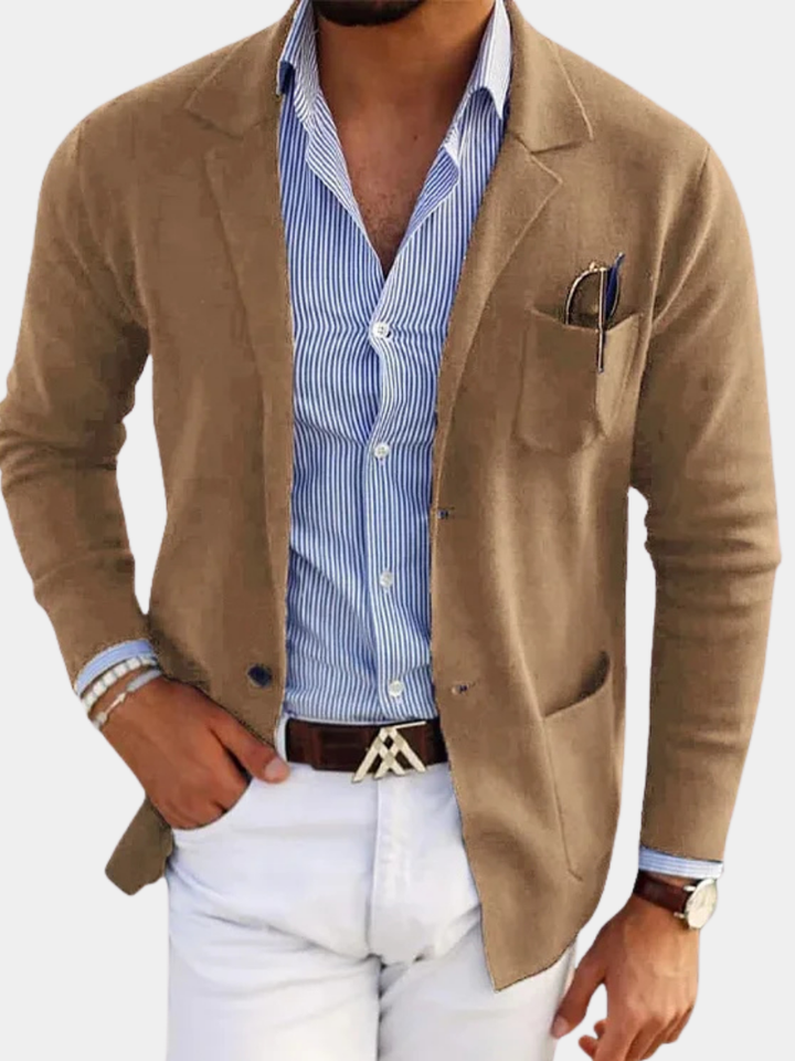 ROVESSA ROMA | LUSSUOSO BLAZER DA UOMO IN MORBIDO MATERIALE