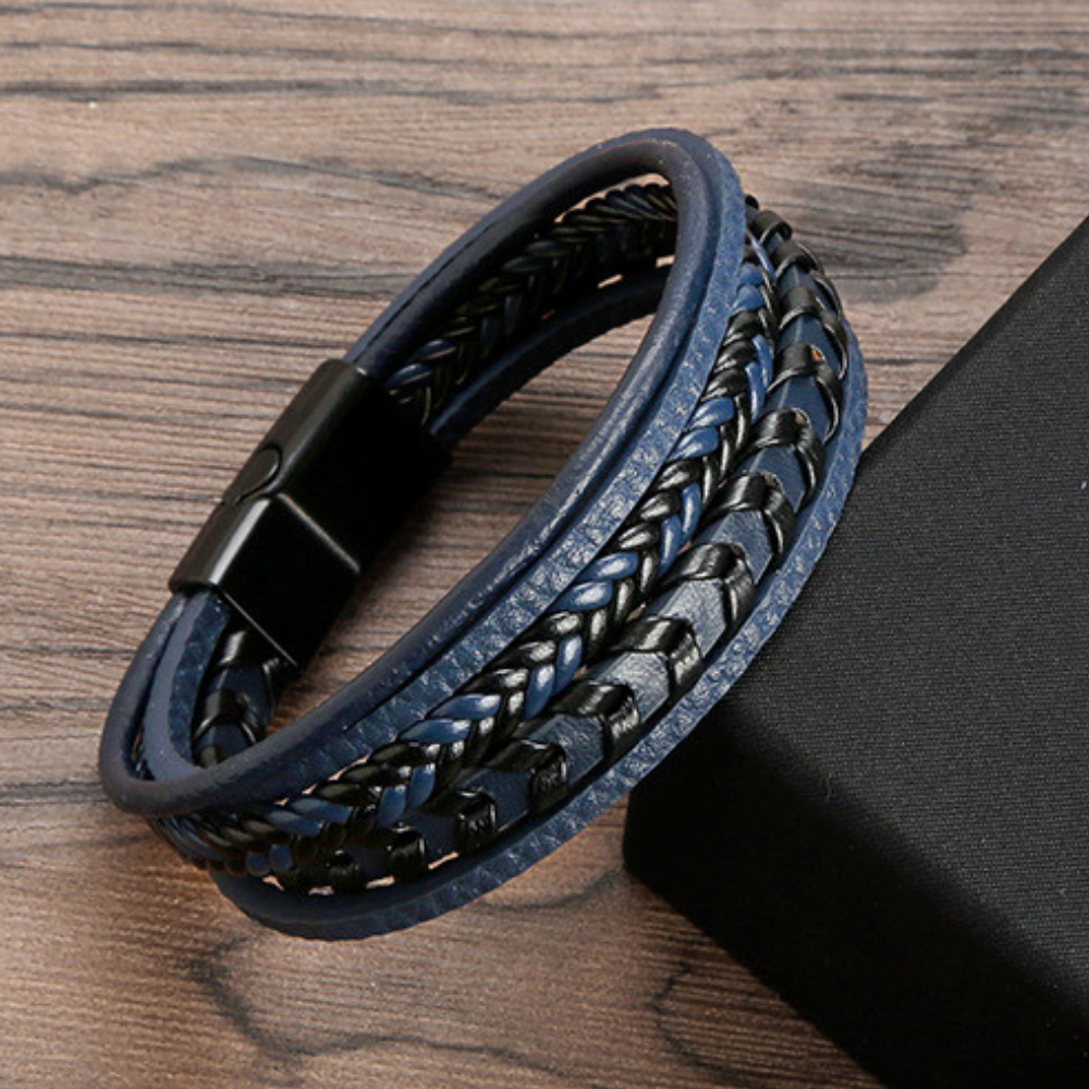 ROVESSA ROMA | BRACCIALE DA UOMO DI PELLE DI LUSSO