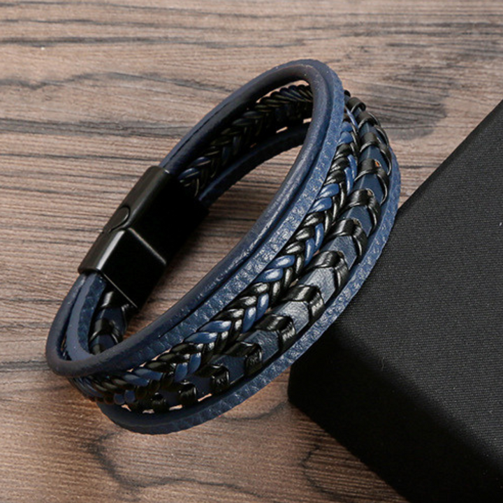 ROVESSA ROMA | BRACCIALE DA UOMO DI PELLE DI LUSSO